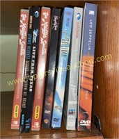 Small group of concert and music DVDs