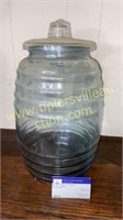Large number 4 jar with lid