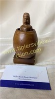 Vintage naughty novelty man in a barrel small