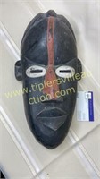 African wood carved tribal mask