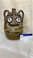 Face jug folk art pottery Mike Hanning