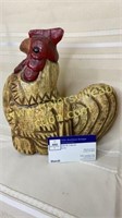 Carved rooster