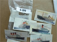 Carte  de cigarette 1915 des grand navires du
