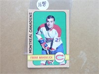 Carte de Hockey OPC 1972 Frank Mahovlich