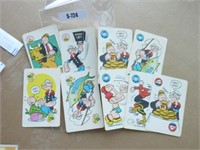 Lot vieilles cartes non sport Popeye années 60