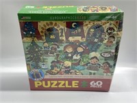 60PIECES GEOGRAPHICS KIDS CHRISTMAS PARTY PUZZLE
