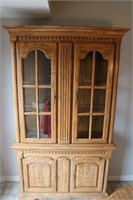 Lighted China Cabinet with Hutch