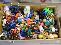 Flat of Various Action Figures & McDonalds Toys