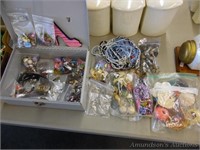 Various Costume Jewelry w/Lock Box