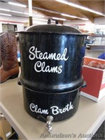 Enameled Steamed Clams / Crab Cooker