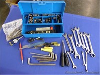 Small Box of Various Tools, Chuck Keys, etc