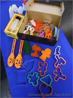 Various Cookie Cutters and Cookie Press
