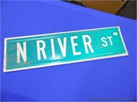 N. River St Sign Double Sided