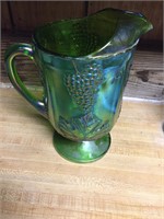 Large Carnival Glass Pitcher