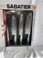 SABATIER 5PIECE FORGED GERMAN STEEL KNIFE SET