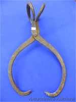 Cast Iron Hay or Ice Tongs