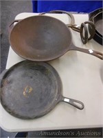 Lodge 12" Wok and Wagner 11" Flat Griddle