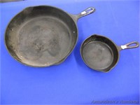 2 Piece Cast Iron, Wagner Ware #3 & 10