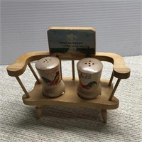 Solid wood old faithful bench & shakers