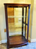 BOWED GLASS DISPLAY CABINET