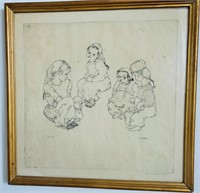 ETCHING BY LUDWIG HEINRICH JUNGNICKEL
