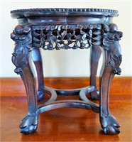 CHINESE SIDE TABLE WITH MARBLE TOP