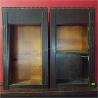 Pair of Antique Display Cabinets(No Doors)