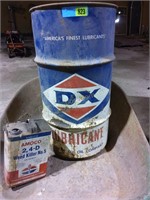 DX Oil Barrel/Standard Oil /1  Gallon Amoco Can