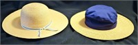 TILLEY RAFFIA HAT AND LIZ CLAIBORNE SUN HAT