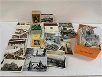 LARGE QTY OF VINTAGE POSTCARDS AND BUTTONS
