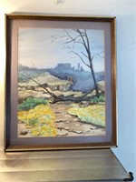 Water color signed tommie Ledford wentzville