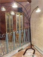 Four Branch Floor Lamp w/Horseshoe Base