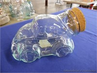 Volkswagen Beetle Glass Jar