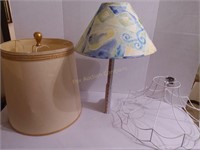 (2) Lamp Shades & Frame