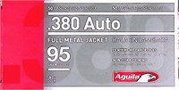 50 rounds Aguila .380 Auto Full Metal Jacket - 95