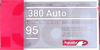 50 rounds Aguila .380 Auto Full Metal Jacket - 95
