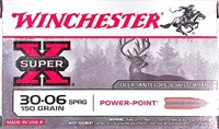 20 rounds Winchester Super X 30-06 Sprg - 150