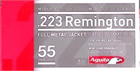 50 rounds Aguila .223 Remington Full Metal Jacket