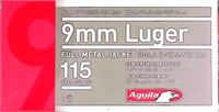 50 rounds Aguila 9mm Luger Full Metal Jacket -