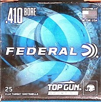 25 rounds Federal .410 Bore Clay Target