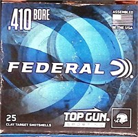 25 rounds Federal .410 Bore Clay Target