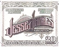 20 rounds Jesse James Ammunition 38 Special 125