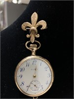 Vintage Elgin Fleur de Lis pocket watch