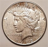 1923 Silver Peace Dollar - Circulated Stunner