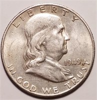 1949-S Franklin Half Dollar - Higher Grade Stunner