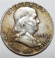 1957-D Franklin Half Dollar - Nicely Circulated