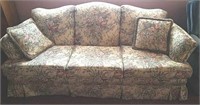 Three cushion floral sofa