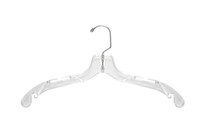 Hangers Medium Weight, 17", Clear (Pack of 100)