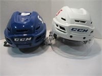 2 CCM Hockey Helmets 55-59 cm