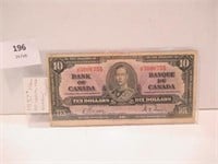 1937 Gordon Towers Ten Dollar Bill